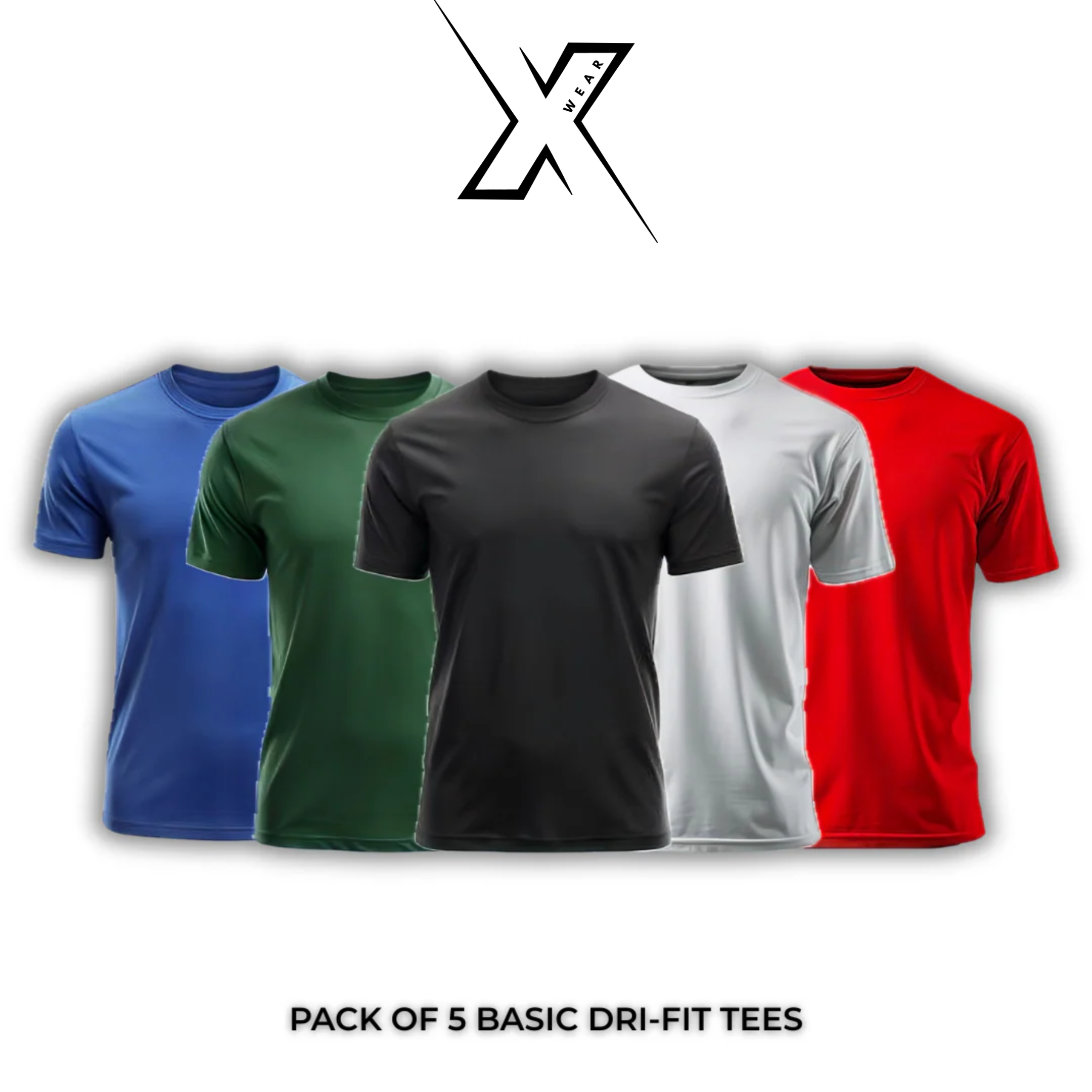 Pack of 5 Basic Dri-Fit Tees