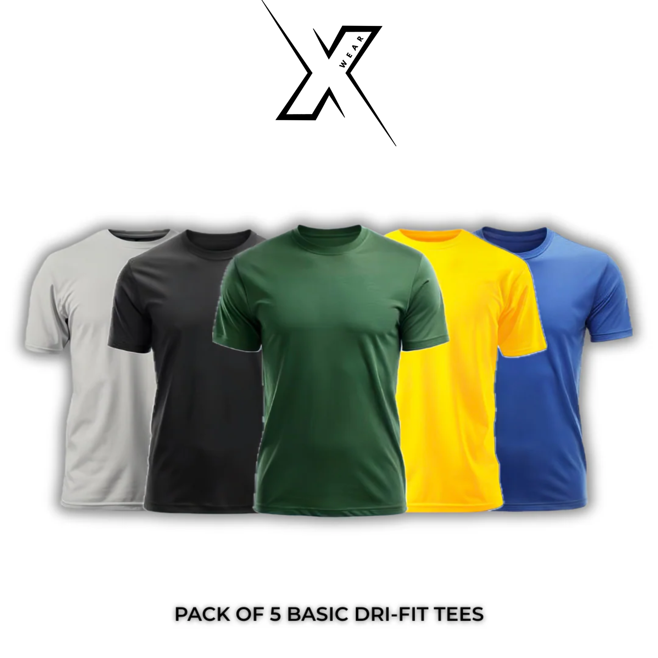 Pack of 5 Basic Dri-Fit Tees
