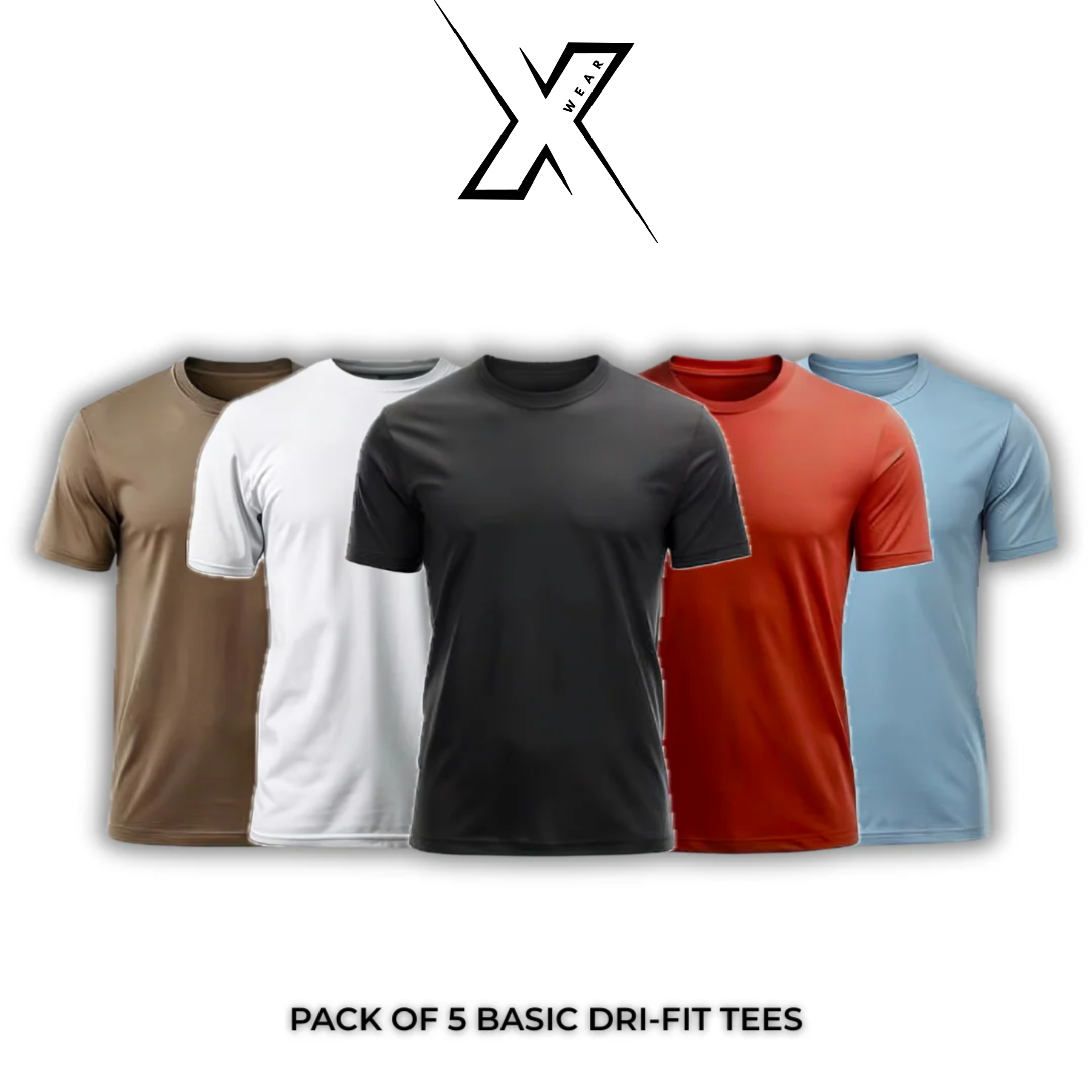 Pack of 5 Basic Dri-Fit Tees