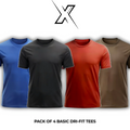 Pack of 4 Basic Dri-Fit Tees