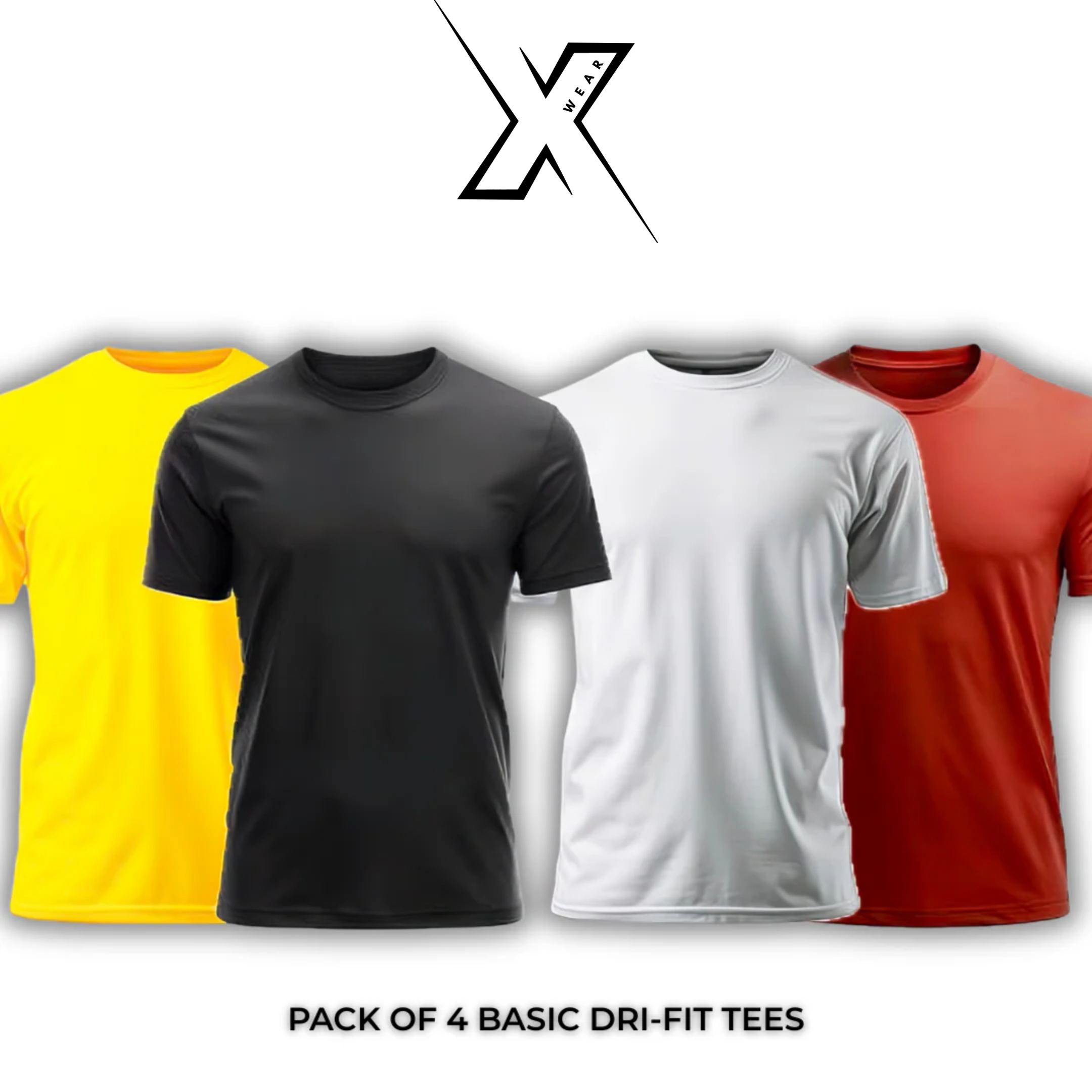 Pack of 4 Basic Dri-Fit Tees