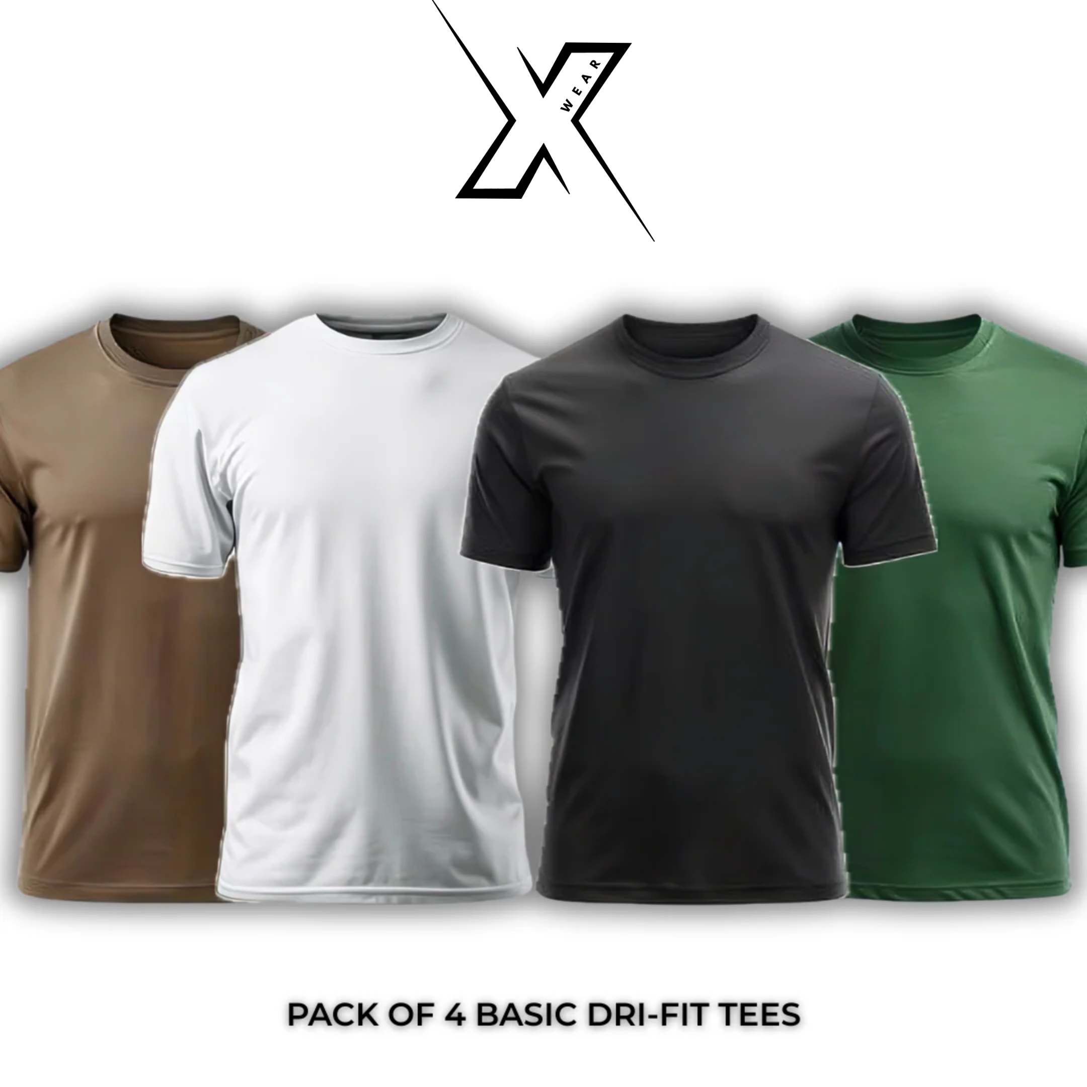 Pack of 4 Basic Dri-Fit Tees