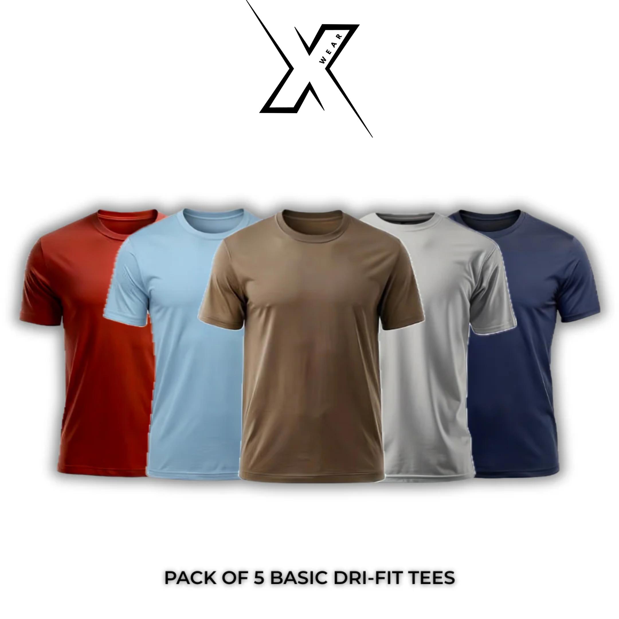 Pack of 5 Basic Dri-Fit Tees