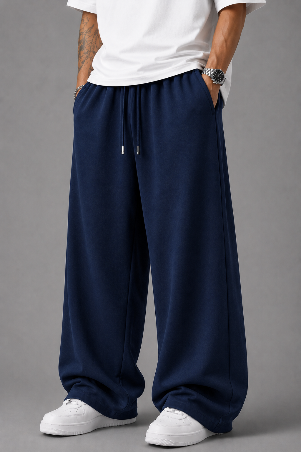 Navy Blue Oversized Baggy Trouser