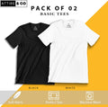 Pack of 2 plain Half sleeves T-Shirts