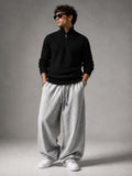 Korean Waffle Polo & Baggy Trouser