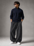 Korean Waffle Polo & Baggy Trouser