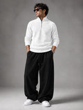 Korean Waffle Polo & Baggy Trouser