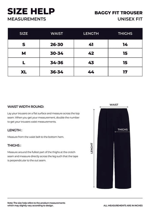 Black Oversized Baggy Trouser